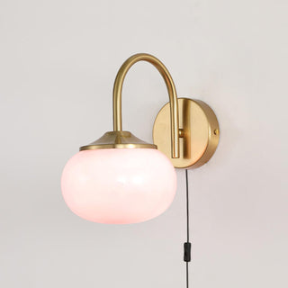 Dutiful Premium Nordic Art Plug-in Glass Sconce Wall Lamp-Luire