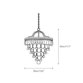 Blink Lustre Unique En Cristal Et Métal En Forme De Pyramide Inversée