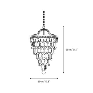 Blink Lustre Unique En Cristal Et Métal En Forme De Pyramide Inversée