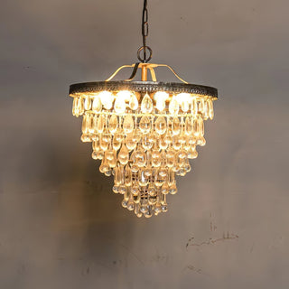 Blink Lustre Unique En Cristal Et Métal En Forme De Pyramide Inversée