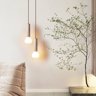 Cicaris Lampe Suspendue Minimaliste en Travertin