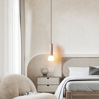 Cicaris Lampe Suspendue Minimaliste en Travertin
