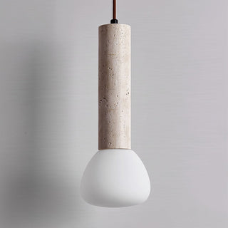 Cicaris Lampe Suspendue Minimaliste en Travertin
