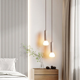 Cicaris Lampe Suspendue Minimaliste en Travertin
