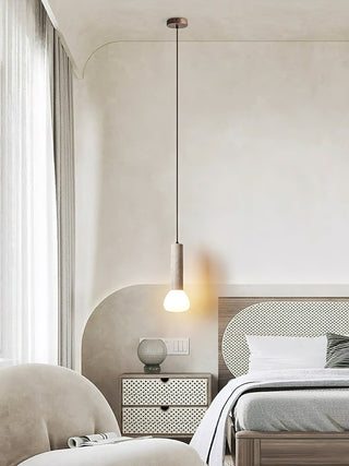 Cicaris Lampe Suspendue Minimaliste en Travertin