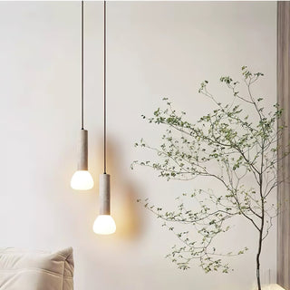 Cicaris Lampe Suspendue Minimaliste en Travertin