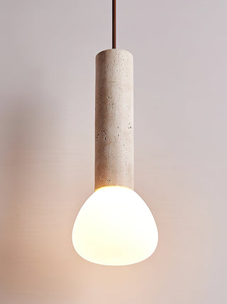Cicaris Lampe Suspendue Minimaliste en Travertin