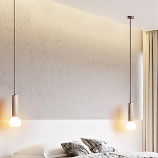 Cicaris Lampe Suspendue Minimaliste en Travertin