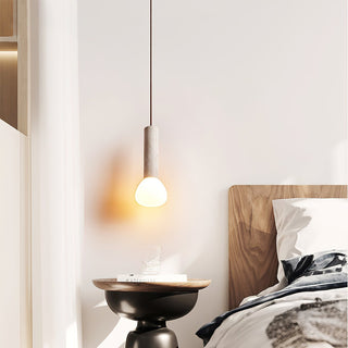 Cicaris Lampe Suspendue Minimaliste en Travertin