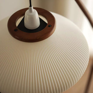 Ervenil Lampadaire en Bois d'Érable Et Verre Moderne du Milieu du Siècle