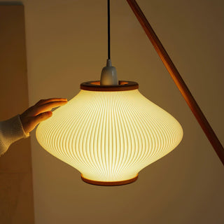 Ervenil Lampadaire en Bois d'Érable Et Verre Moderne du Milieu du Siècle