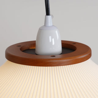 Ervenil Lampadaire en Bois d'Érable Et Verre Moderne du Milieu du Siècle