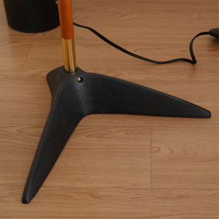 Ervenil Lampadaire en Bois d'Érable Et Verre Moderne du Milieu du Siècle