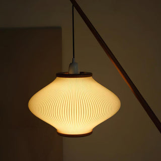 Ervenil Lampadaire en Bois d'Érable Et Verre Moderne du Milieu du Siècle
