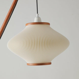 Ervenil Lampadaire en Bois d'Érable Et Verre Moderne du Milieu du Siècle