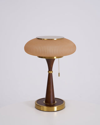 Vevelo Lampe de Table en Bois Vintage