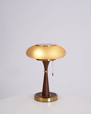 Vevelo Lampe de Table en Bois Vintage