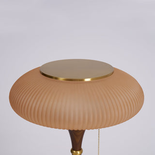 Vevelo Lampe de Table en Bois Vintage