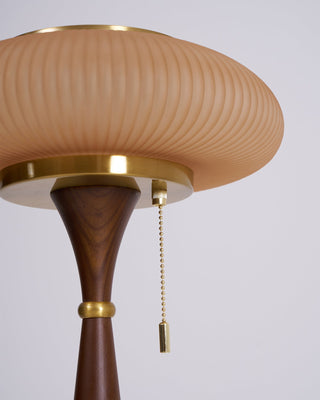 Vevelo Lampe de Table en Bois Vintage