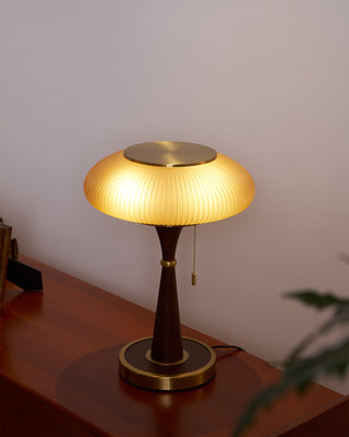 Vevelo Lampe de Table en Bois Vintage