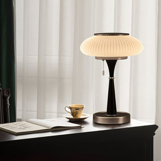 Vevelo Lampe de Table en Bois Vintage