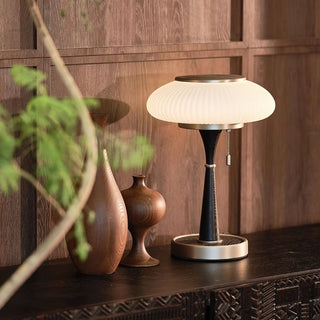 Vevelo Lampe de Table en Bois Vintage