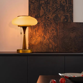 Vevelo Lampe de Table en Bois Vintage