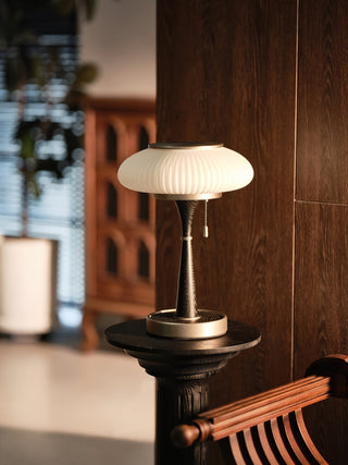 Vevelo Lampe de Table en Bois Vintage