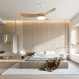 Plafonnier ventilateur moderne en bois Velix