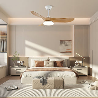 Plafonnier ventilateur moderne en bois Velix