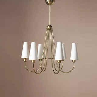 Calire Lustre Métal Tissu Industriel Vintage