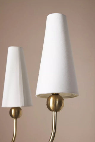 Calire Lustre Métal Tissu Industriel Vintage