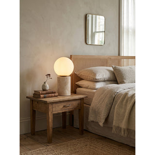 Norinise Lampe de Table en Travertin Et Pierre