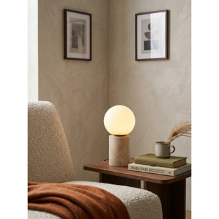 Norinise Lampe de Table en Travertin Et Pierre