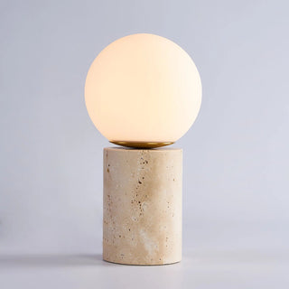 Norinise Lampe de Table en Travertin Et Pierre