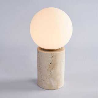 Norinise Lampe de Table en Travertin Et Pierre