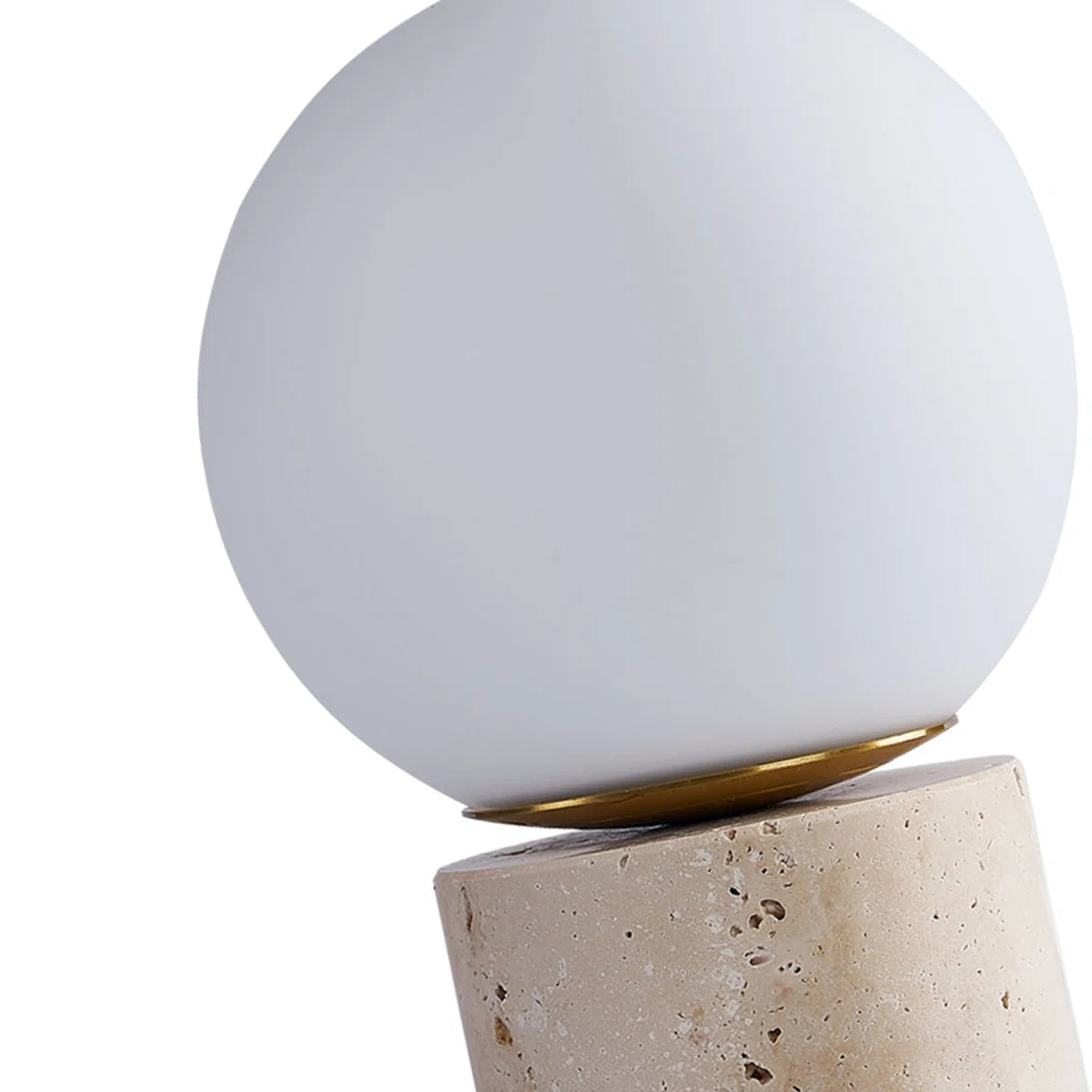 Norinise Lampe de Table en Travertin Et Pierre