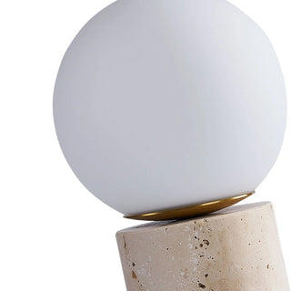 Norinise Lampe de Table en Travertin Et Pierre