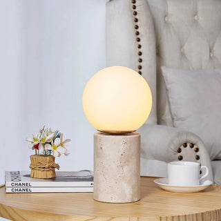 Norinise Lampe de Table en Travertin Et Pierre