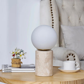 Norinise Lampe de Table en Travertin Et Pierre