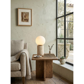Norinise Lampe de Table en Travertin Et Pierre