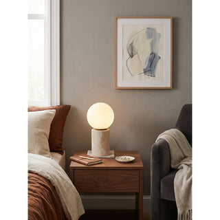 Norinise Lampe de Table en Travertin Et Pierre