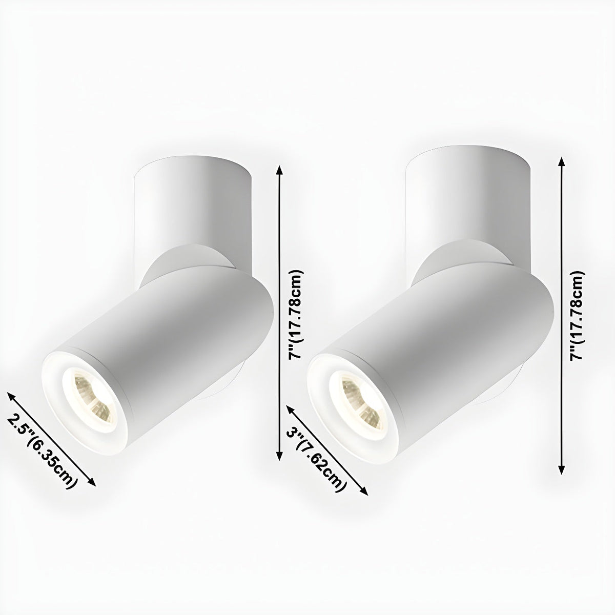 Ivinir Lampe Plafonnier Surface Pivotante Minimaliste Moderne