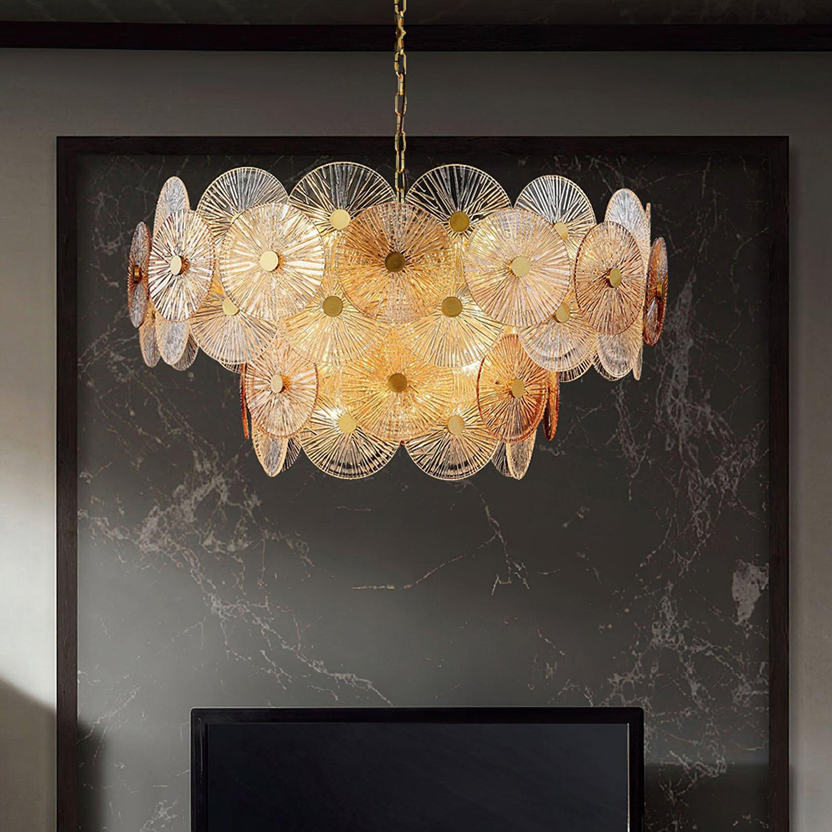 Silvena Lustre en Verre Luxueux
