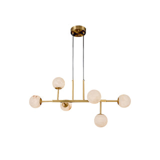 Zovenel Lustre Laiton Albâtre Art Nordique Premium