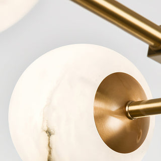 Zovenel Lustre Laiton Albâtre Art Nordique Premium
