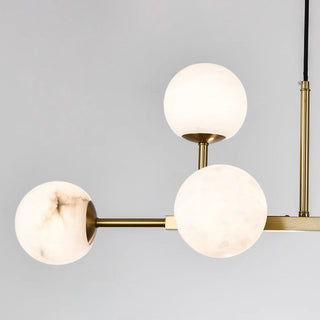 Zovenel Lustre Laiton Albâtre Art Nordique Premium
