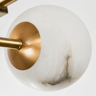 Zovenel Lustre Laiton Albâtre Art Nordique Premium