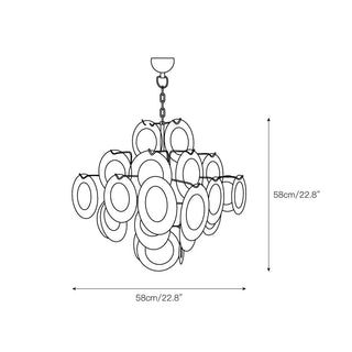 Evvinos Lustre Verre Créativité Individuelle