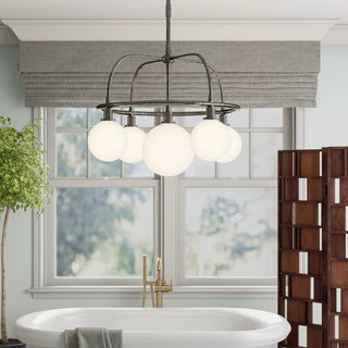 Vathea Lustre Métal Verre Minimaliste Moderne